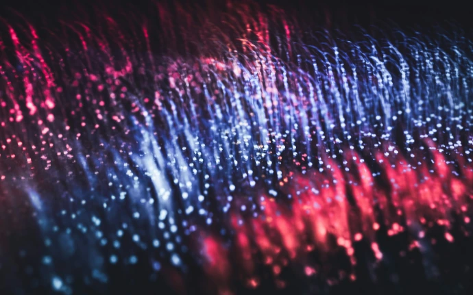 red blue and white lights